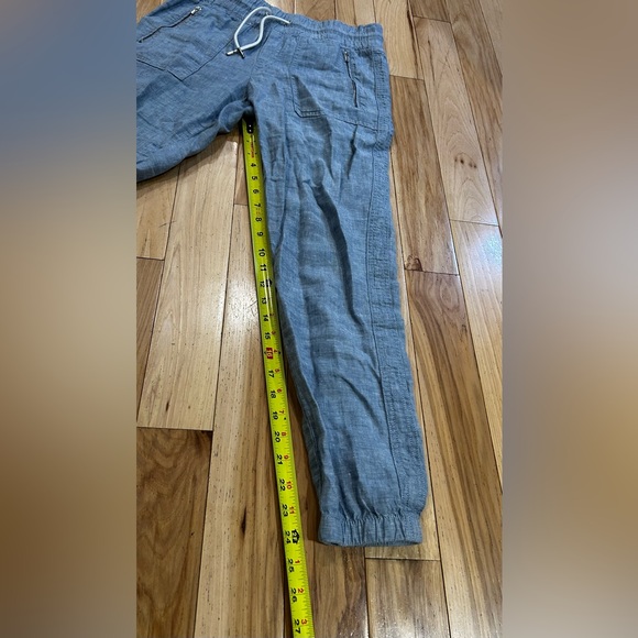 Athleta Cabo Linen Jogger Light Blue Pants - 100% Linen - Women’s Size 2 - Picture 6 of 9